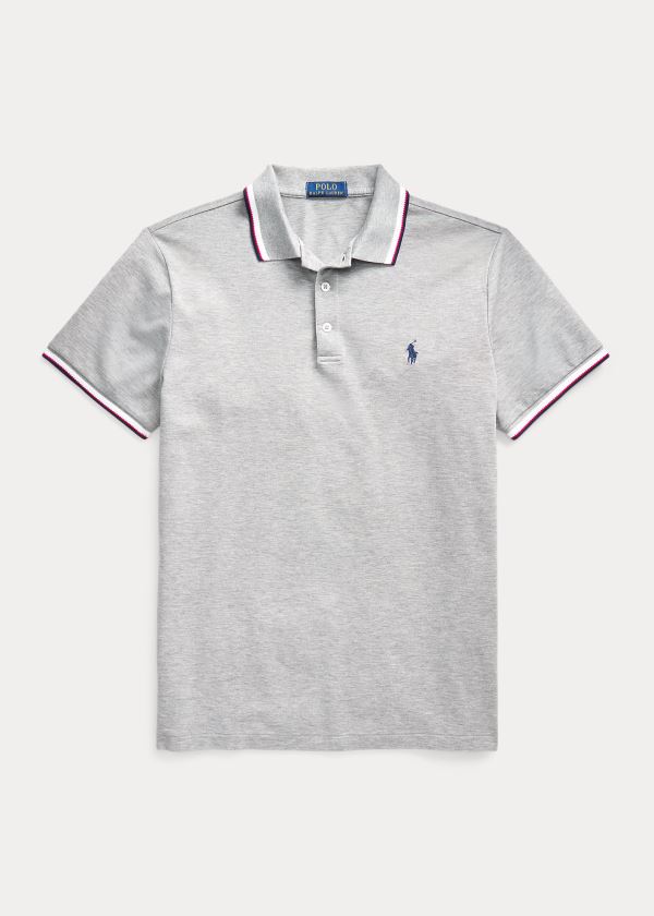 Men's Polo Ralph Lauren Custom Slim Stretch Mesh Polos | 549603XHE